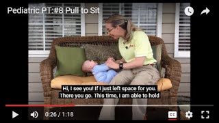 Head control Pull to Sit Pediatric Physical Therapy for Babies 8 [upl. by Janenna781]