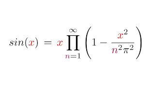 Deriving Eulers Infinite Sine Product [upl. by Eelaroc]