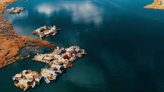 Lake Titicaca and Uros Islands by drone 4K [upl. by Morganstein211]