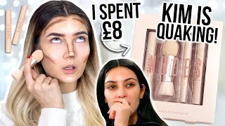 I TRIED KKW BEAUTY DUPES PRIMARK IS NOT PLAYING I SPENT £8 [upl. by Jephthah]