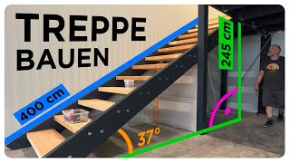 TREPPE BAUEN  einfach erklärt für LAIEN OHNE VORWISSEN [upl. by Gnouc688]