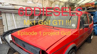 Mk1 Volkswagen Golf GTI  Rebuild Episode 1 [upl. by Eillek428]