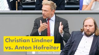 Christian Lindner vs Anton Hofreiter [upl. by Anivla]