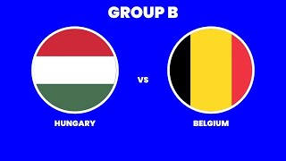 Hungary vs Belgium  Euros Custom Match 4 Season 1 [upl. by Ovida]