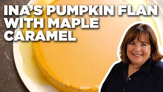 Ina Gartens Pumpkin Flan with Maple Caramel  Barefoot Contessa  Food Network [upl. by Alexi]