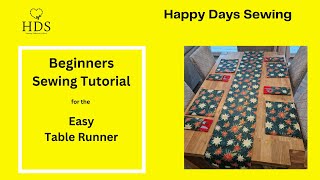 Easy Table Runner Tutorial Master Copy 2024 [upl. by Oker]