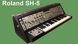 ROLAND SH5 Analog Synthesizer 1976  HQ DEMO [upl. by Suki]