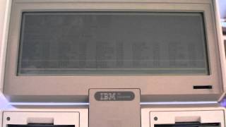 IBM PC Convertible 5140 Demonstration [upl. by Onaivatco807]