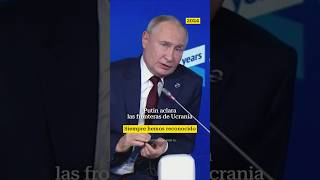 Putin explica el reconocimiento de las fronteras ucranianasputin presidente rusia noticias [upl. by Odla342]