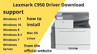 Lexmark C950 Driver Download and Setup Windows 11 Windows 10Mac 13 Mac 12 Mac 11 [upl. by Irpac]