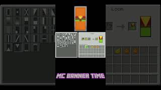 Minecraft Burger Shield Banner Design Short  Its Banner Time [upl. by Ettennek]