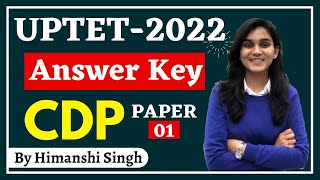 UPTET2022 Answer Key CDP  Child Development amp Pedagogy by Himanshi Singh [upl. by Ahsenal]