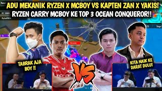 FUNMATCH‼️ADU MEKANIK COMBO RYZEN X MCBOY VS KAPTEN ZAN X YAKIS😱 RYZEN CARRY MCBOY KE TOP 3‼️ [upl. by Anal]