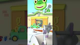 Slys Snowball Launcher  Go Geckos Garage  Kids Cartoons  shorts [upl. by Aisyram]