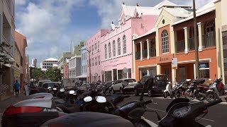 USA amp Caribbean cruise  Bermuda capital city Hamilton  waterfront and downtown [upl. by Essirehs]