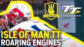 ROARING ENGINES Isle of Man TT  Sidecar Race 1 Start Line  Red Flagged  3 Wheeling 2016 [upl. by Sadoff]