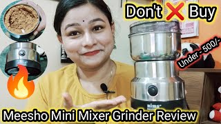 Meesho Mini Mixer Grinder Review  Nima Japan Electric Mixer Grinder  Spice Grinder II Blender [upl. by Ellerrehs]