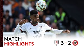 Fulham 32 Brentford  Premier League Highlights  Mitro Secures Victory In The West London Derby [upl. by Guyon]