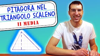 Il teorema di Pitagora nel triangolo scaleno  2ª Media Tutorial per Genitori [upl. by Bitthia659]