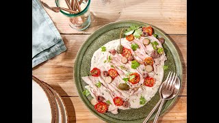 Recette – Vitello Tonnato aux anchois et câprons  Colruyt [upl. by Nilyam]