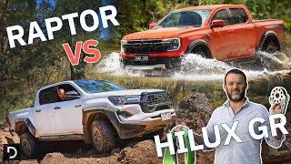 Toyota HiLux GR Sport Vs Ranger Raptor Showdown Which Offroader Reigns Supreme in the Real World [upl. by Gianina634]