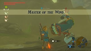 The Legend of Zelda Breath of the Wild Wii U  Shrine Quest  Master of The Wind [upl. by Ahsemit]