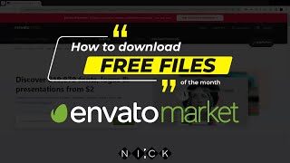 How to download Free Files from Envato Market Tutorial [upl. by Acemahs]