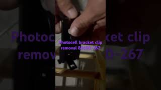 Photocell bracket clip removalgaragedooropenerrepair garagedooropener [upl. by Kcirre162]