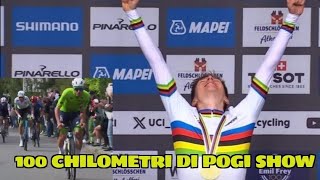 Vincere un Mondiale con una fuga di 100 chilometri semplicemente Tadej Pogacar [upl. by Vani]