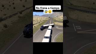 Trailer no frena a tiempo 😨😱 trucks camion trailer truck simulator [upl. by Harald]