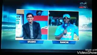 Ambati rayadu speaks telugu with CM KCR and also with harsha bhogle [upl. by Llaccm]