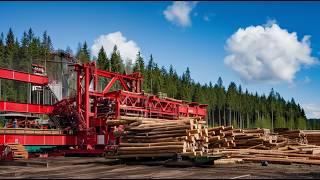 World’s Fastest Sawmill Machines in Action Part 1 [upl. by Rushing]