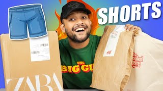 Best Mens Shorts For Summer and Gym  Zara HampM The Souled Store Shorts Haul 2023  ONE CHANCE [upl. by Pelaga571]