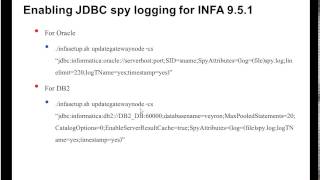 How to enable JDBC spy logging for domain DB Oracle [upl. by Cindie425]