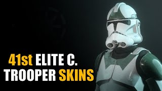 41st Elite Corps Updated Clone Trooper Skins Showcase  Star Wars Battlefront 2 [upl. by Blynn]