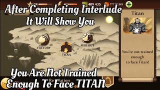 Shadow fight 2  how to fix you are not trained enough to face titan  Vg shadow gaming [upl. by Margy]