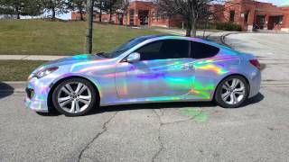 Incredible holographic chrome vinyl wrapped by CKWRAPS wwwckwrapsmiamicom [upl. by Collyer]