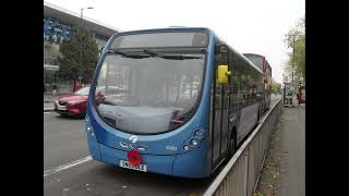 Wright Streetlite DF Euro 6 ExSolent First Berkshire 63302 SN65OLE Sits at Slough Wellington Street [upl. by Enylrac]