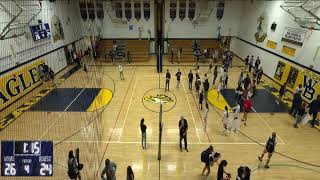 West Babylon High vs East Islip High School Girls Varsity Volleyball [upl. by Ydoj]