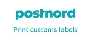 How to print customs label in Postnord for Shopify [upl. by Richma]