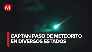 Meteorito ilumina el cielo de Colima Jalisco y Michoacán [upl. by Ellatsyrc]