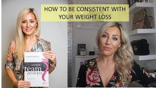 HOW TO BE CONSISTENT WITH YOUR WEIGHT LOSS [upl. by Htiekal488]