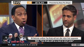 Max Kellerman quotTom Brady Will Be A Bum In Short Orderquot SAS Rant [upl. by Anidal]