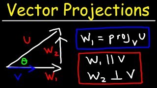 Calculus 3  Vector Projections amp Orthogonal Components [upl. by Airtina]