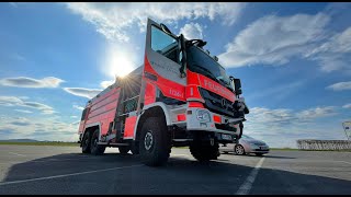 Flugfeldlöschfahrzeug am Kassel Airport So arbeitet die Flughafenfeuerwehr [upl. by Althee803]