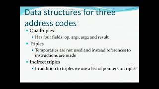 Data structure for three address code in compiler design [upl. by Magavern]