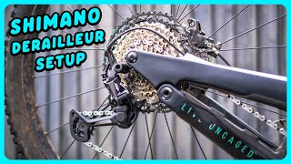 How To Install And Adjust A Shimano Derailleur  MTB Maintenance [upl. by Etty]