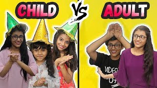 Birthday Party Child Vs Adult  SAMREEN ALI [upl. by Ahsema]