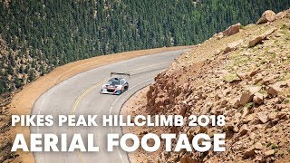 Pikes Peak New Record Run From the Air  Pikes Peak Hillclimb 2018 [upl. by Bishop]