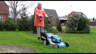 Makita cordless lawn mower DLM460Z Fast assembly process  10 min [upl. by Hessney474]